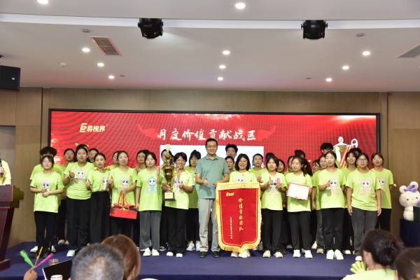 易視界2023年8月月度價(jià)值貢獻戰區獲得者上臺領(lǐng)獎