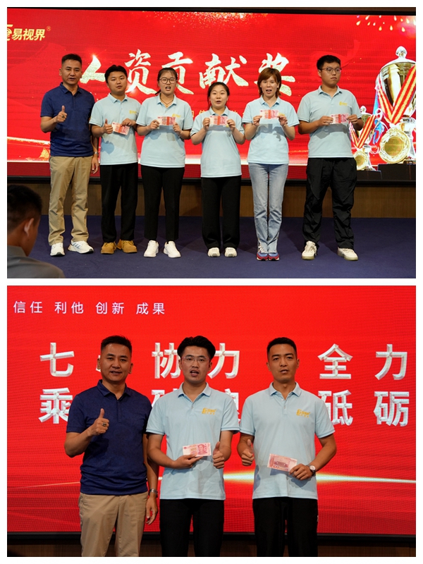 易視界2024年7月表現優(yōu)秀的伙伴上臺領(lǐng)獎