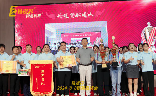 易視界2024年7月價(jià)值貢獻團隊獲得者上臺領(lǐng)獎
